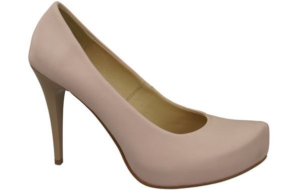 Dámské lodičky Powder Pink Stiletto z přírodní kůže 205 ElitaBut