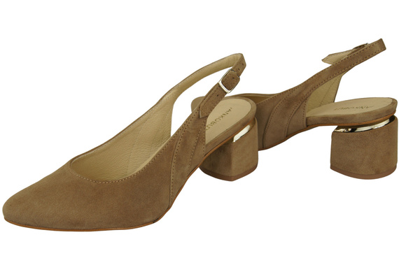 Dámské sandály z přírodní semišové kůže Olive Elegance and Comfort 196 od ElitaBut