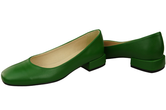 Pohodlná dámská obuv Zelené byty Přírodní kůže 204 ElitaBut