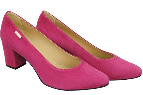 Dámská obuv Purple Natural Leather Suede pumps 106 ElitaBut
