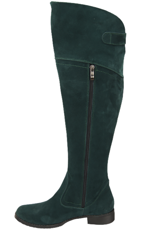 Dámské boty Malachite Musketeers Vysoké nad kolena z přírodní kůže Velour 154 ElitaBut