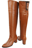 Dámská obuv Musketeers Brown High over the knee natural leather 190 ElitaBut