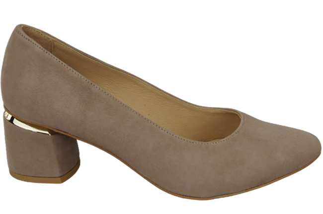 Dámská obuv Cappuccino Natural Suede Leather 143 Z ElitaBut