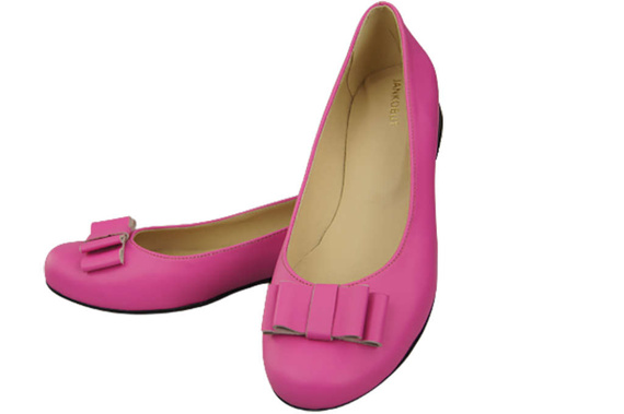 Dámské baletní boty Natural Leather Fuchsia 702 ElitaBut