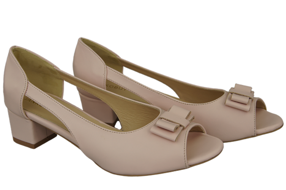 Dámské sandály Powder Pink Natural Leather 145 ElitaBut