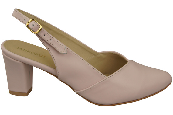 Dámská obuv Powder Pink Stiletto Sandály Natural Leather 217 ElitaBut