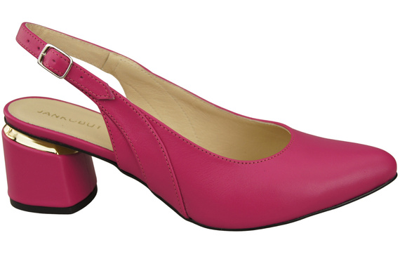 Dámská obuv Fialové sandály Přírodní kůže 196 ElitaBut