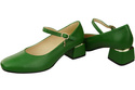 Dámská obuv Dámské lodičky s páskem Zelená přírodní kůže 202 ElitaBut