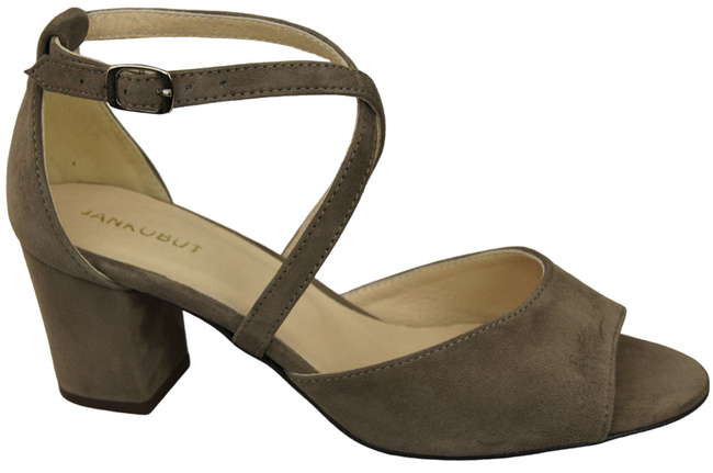 Dámská obuv Sandály Světle hnědá semišová kůže 111 ElitaBut