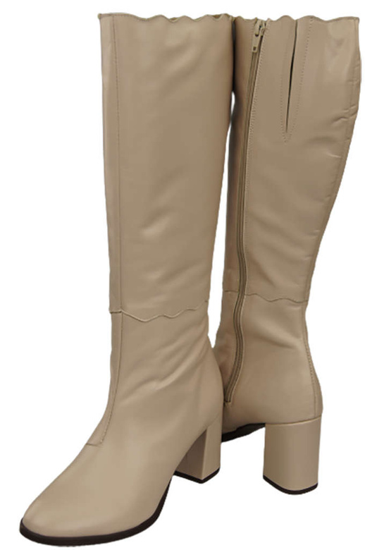 Dámské boty Cappuccino Bright Classic přírodní kůže 176 ElitaBut