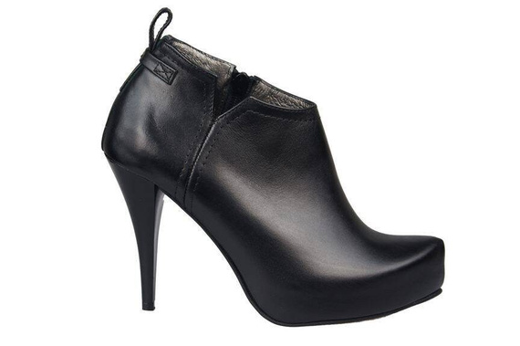 Dámská obuv Kozačky černé zateplené přírodní kůže 794 ElitaBut