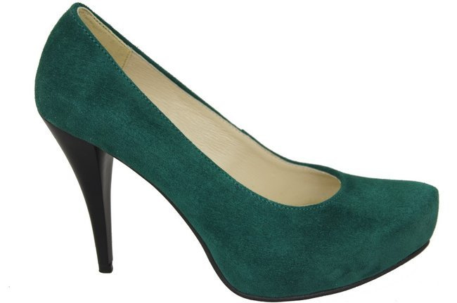 Dámská obuv Dámské lodičky Malachite Přírodní semišová kůže 644 ElitaBut