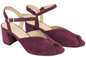 Dámská obuv Sandály Maroon Natural Leather Suede 185 ElitaBut