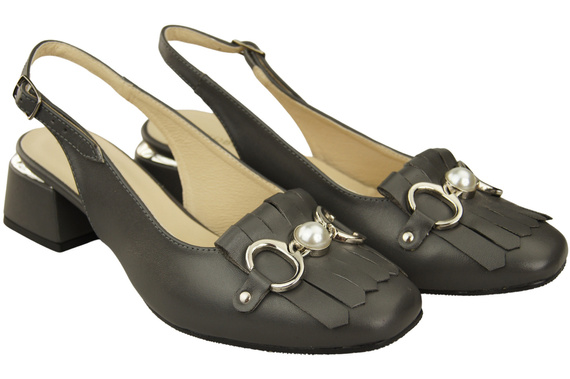 Dámská obuv Graphite Sandály zdobené třásněmi Přírodní kůže 208 ElitaBut