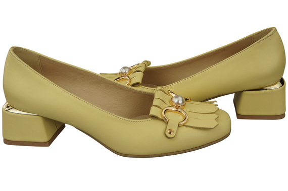 Dámská obuv Dámské lodičky se střapcem Banana Natural leather 195 ElitaBut