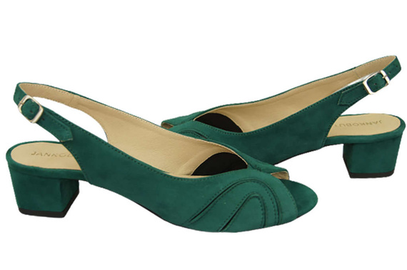 Dámská obuv Sandály semišová kůže Malachite 991 ElitaBut