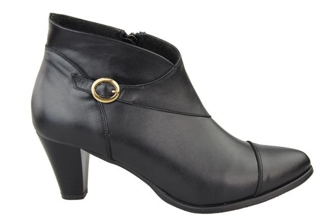 Obuv Dámské kozačky jaro/podzim přírodní kůže Black 100 L ElitaBut