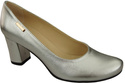 Dámské boty Classic Silver Natural Leather Almond Nose pumps 201 ElitaBut