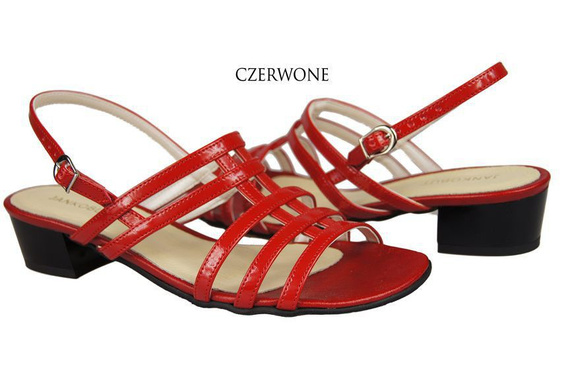 Dámská obuv Sandály na plochém podpatku Červená 622 ElitaBut
