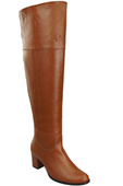 Dámská obuv Musketeers Brown High over the knee natural leather 190 ElitaBut
