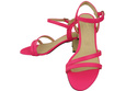 Dámská obuv Neon Pink Natural Leather 197 Smyslně odhalující sandály ElitaBut