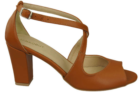 Dámská obuv Červené sandály Přírodní kůže 186 ElitaBut