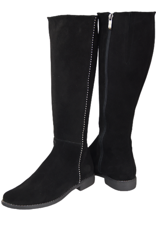 Dámské boty Černá kůže Velour 153 ElitaBut