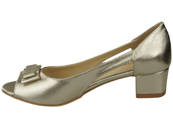 Dámská obuv Zlaté sandály Přírodní kůže 145 ElitaBut