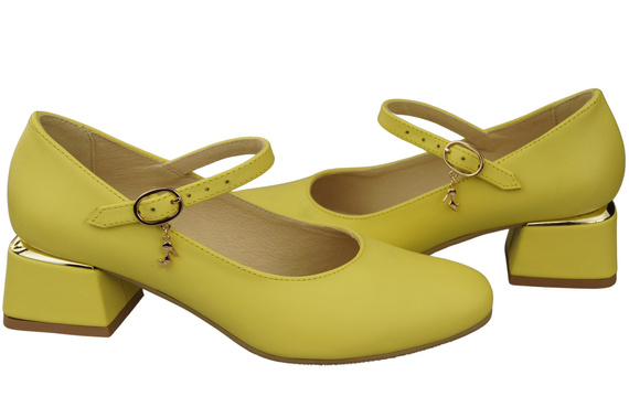 Dámská obuv Lemon leather strap pumps 202 ElitaBut
