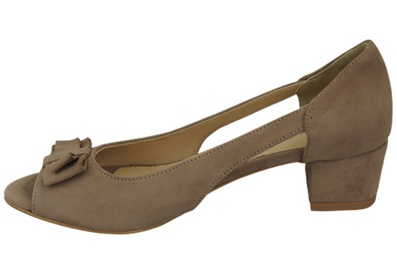 Dámské sandály Cappuccino Natural Suede Leather 145 Z ElitaBut