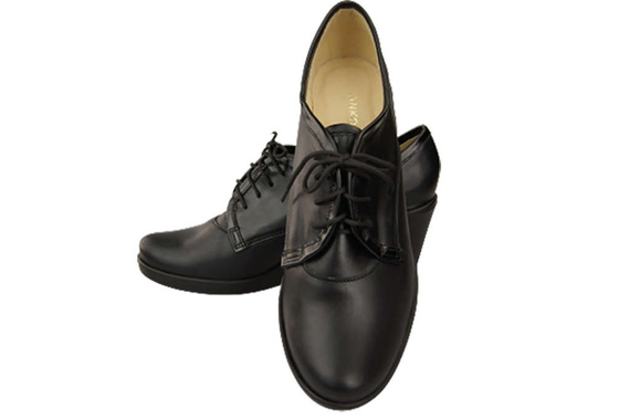 Obuv Dámské vysoké podpatky z přírodní kůže Černá 181 ElitaBut