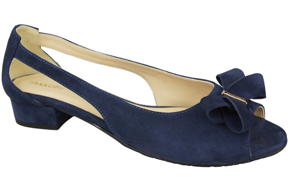 Dámské sandály Navy Blue Natural Suede Leather 994 s kombinací stylu a pohodlí ElitaBut