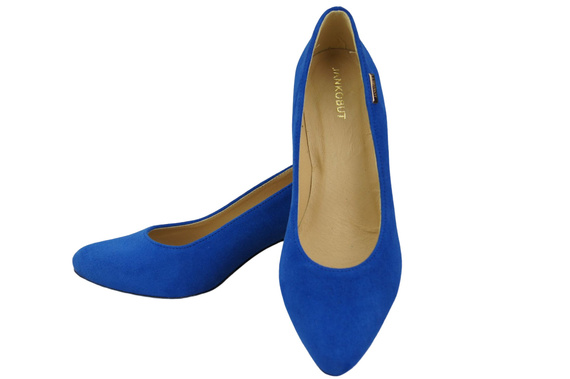 Dámská obuv Azure Natural Leather Suede pumps 106 ElitaBut