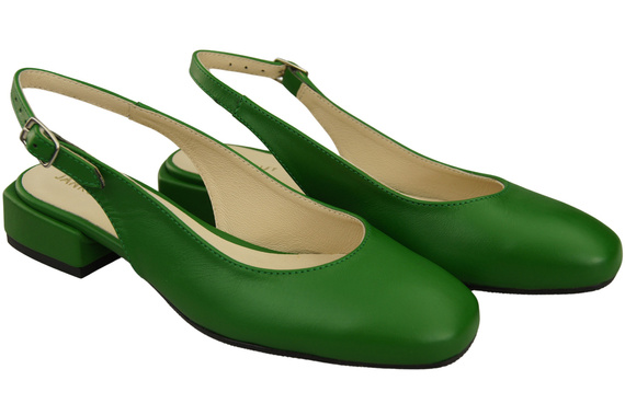 Dámské sandály na plochém podpatku z přírodní kůže 206 ElitaBut