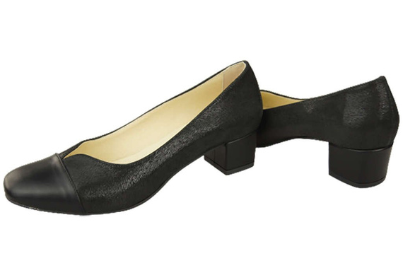 Dámská obuv Lodičky z přírodní kůže 164 Black ElitaBut