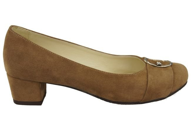 Dámská obuv Olive Natural Leather Suede pumps 135 ElitaBut