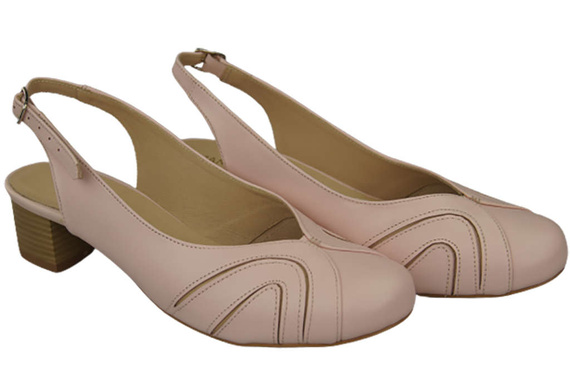 Dámská obuv Sandály z přírodní kůže Powder pink 842 ElitaBut