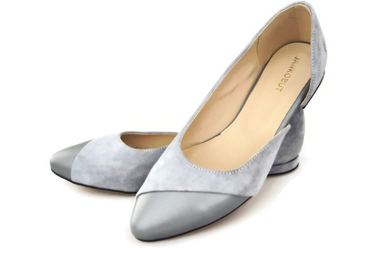 Dámské baleríny Ash natural leather Suede 146 ElitaBut