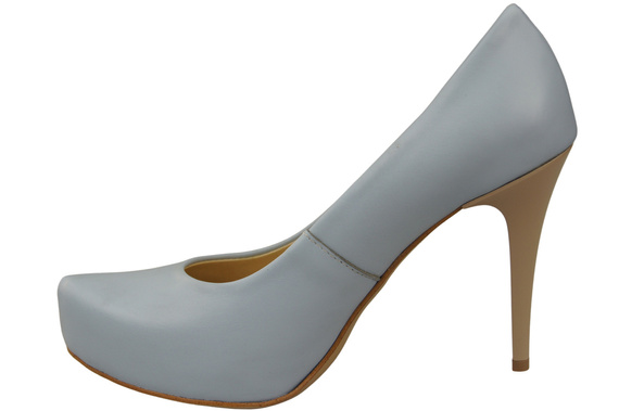 Dámská obuv Light Blue Stiletto pumps Přírodní kůže 205 ElitaBut