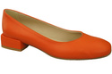 Pohodlná dámská obuv Oranžové byty Přírodní kůže 204 ElitaBut
