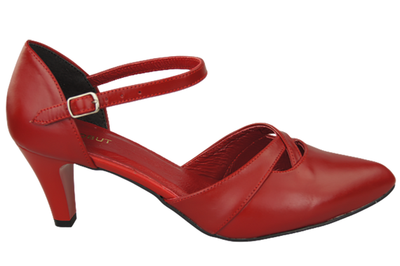 Dámská obuv Sandály Červená přírodní kůže 151 ElitaBut