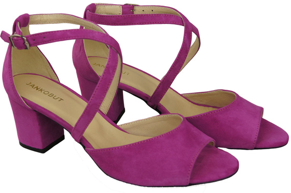 Dámská obuv Sandály Cyclamen přírodní kůže Semiš 111 ElitaBut