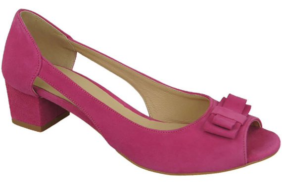 Dámské sandály Fuchsia Natural Suede Leather 145 Z ElitaBut