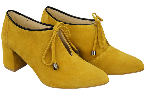 Dámská obuv Lemon polobotky Přírodní kůže velur 183 ElitaBut