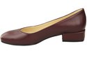 Pohodlná dámská obuv Maroon Flats Natural Leather 204 ElitaBut