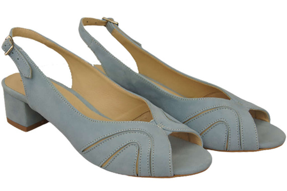 Dámská obuv Sandály semišové kožené Bright Blue 991 ElitaBut