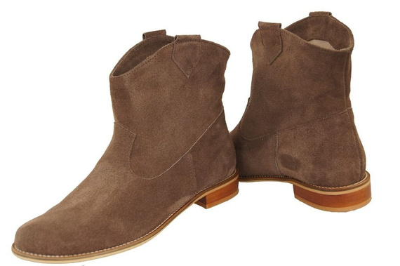 Dámské boty Walnut Jaro / podzim přírodní kůže velur 132 L ElitaBut