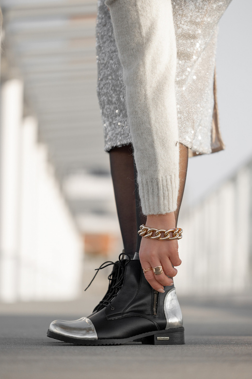 Obuv Dámské zimní boty z přírodní kůže Black Gold 820 Od ElitaBut