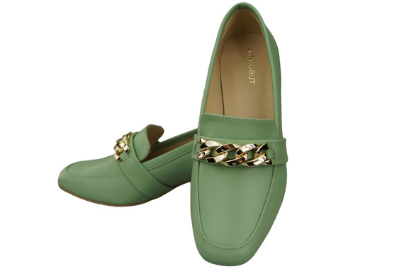 Dámská obuv Mint with Embellished Chain Moccasin pumps Přírodní kůže 193 ElitaBut