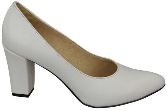 Dámská obuv White Natural Leather pumps 170 ElitaBut